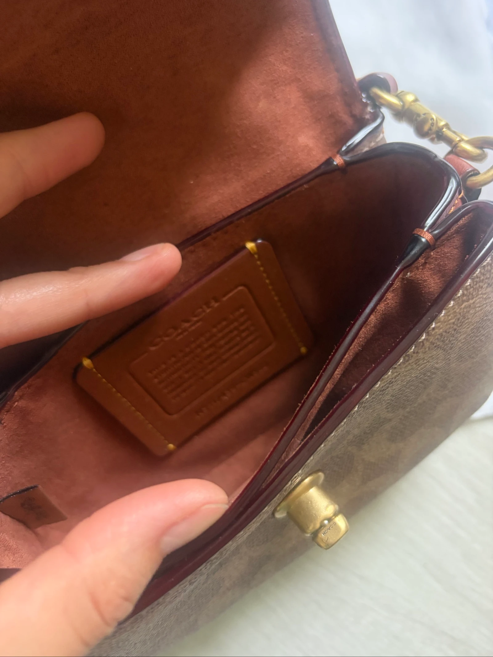 Bolsa de ombro coach Cassie 17 Signature – photo 6